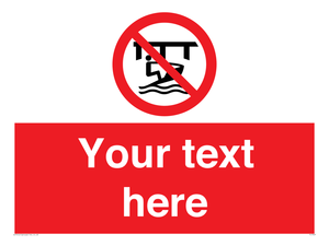 Custom Do not use watercraft in the vicinity of piers