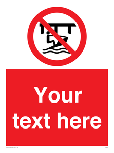 Custom Do not use watercraft in the vicinity of piers