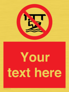 Custom Do not use watercraft in the vicinity of piers