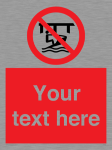 Custom Do not use watercraft in the vicinity of piers