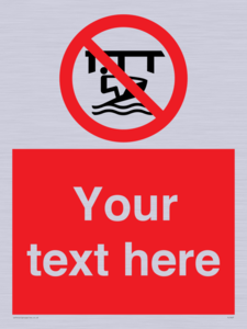 Custom Do not use watercraft in the vicinity of piers