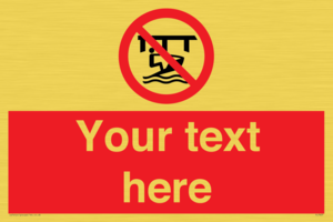 Custom Do not use watercraft in the vicinity of piers