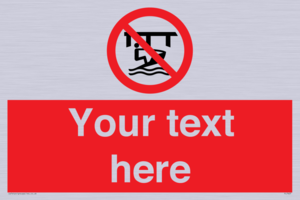 Custom Do not use watercraft in the vicinity of piers