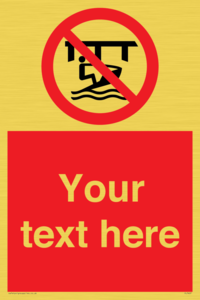 Custom Do not use watercraft in the vicinity of piers