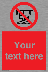 Custom Do not use watercraft in the vicinity of piers