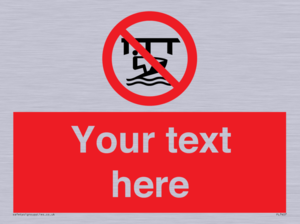 Custom Do not use watercraft in the vicinity of piers