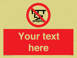 Custom Do not use watercraft in the vicinity of piers