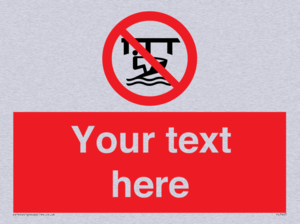 Custom Do not use watercraft in the vicinity of piers