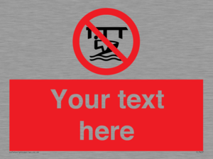 Custom Do not use watercraft in the vicinity of piers