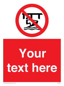 Custom Do not use watercraft in the vicinity of piers