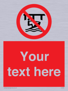 Custom Do not use watercraft in the vicinity of piers