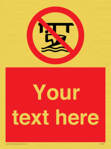 Custom Do not use watercraft in the vicinity of piers