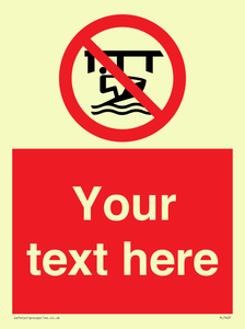 Custom Do not use watercraft in the vicinity of piers