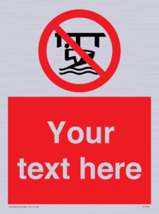 Custom Do not use watercraft in the vicinity of piers