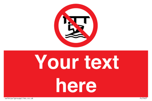 Custom Do not use watercraft in the vicinity of piers