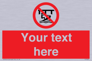 Custom Do not use watercraft in the vicinity of piers