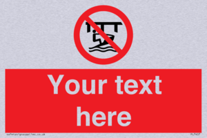 Custom Do not use watercraft in the vicinity of piers