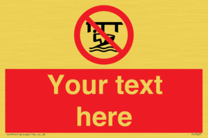 Custom Do not use watercraft in the vicinity of piers