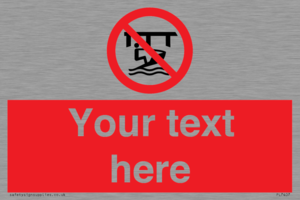 Custom Do not use watercraft in the vicinity of piers