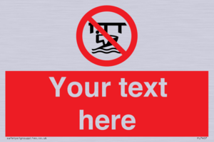 Custom Do not use watercraft in the vicinity of piers