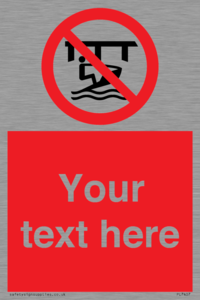 Custom Do not use watercraft in the vicinity of piers