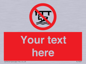 Custom Do not use watercraft in the vicinity of piers