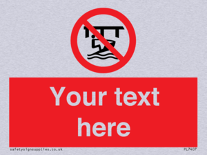 Custom Do not use watercraft in the vicinity of piers