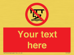 Custom Do not use watercraft in the vicinity of piers