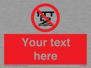 Custom Do not use watercraft in the vicinity of piers