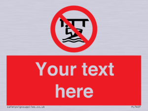 Custom Do not use watercraft in the vicinity of piers