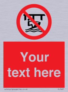 Custom Do not use watercraft in the vicinity of piers