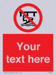 Custom Do not use watercraft in the vicinity of piers