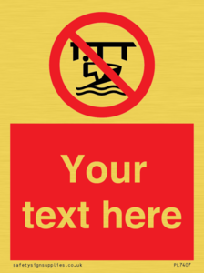 Custom Do not use watercraft in the vicinity of piers