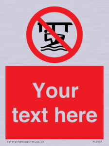 Custom Do not use watercraft in the vicinity of piers