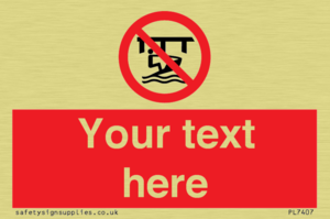 Custom Do not use watercraft in the vicinity of piers