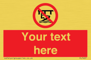 Custom Do not use watercraft in the vicinity of piers