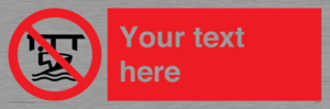 Custom Do not use watercraft in the vicinity of piers