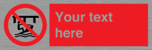 Custom Do not use watercraft in the vicinity of piers