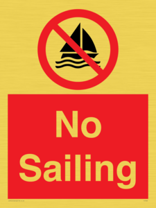 No Sailing 