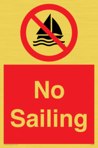 No Sailing 