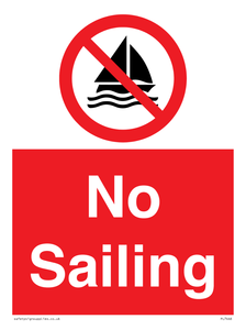 No Sailing 