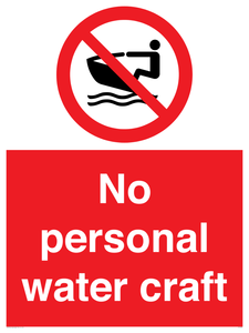 No personal water craft