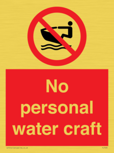 No personal water craft