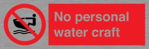 No personal water craft