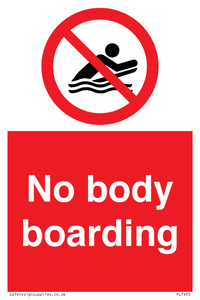 No body boarding