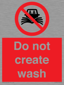 Do not create wash