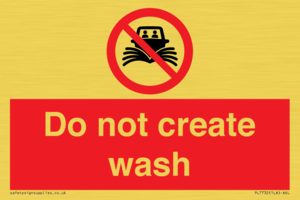 Do not create wash