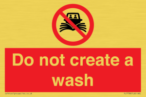 Do not create a wash