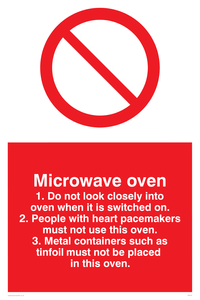 microwave oven rules