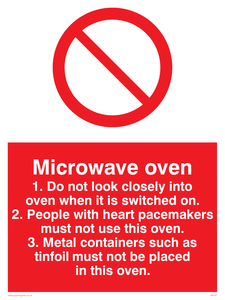 microwave oven rules